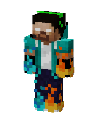 Herobrine Fire Minecraft skin