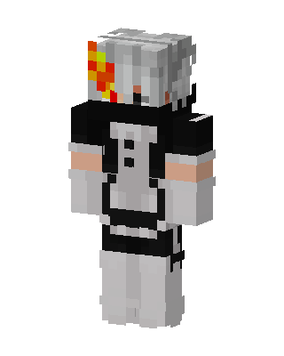 Ember Maid Minecraft white skin