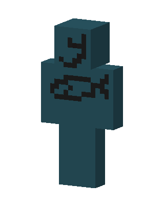 Teal Glyph skin, 3D preview