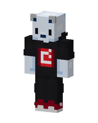 Polar Bear Hoodie skin, 3D preview