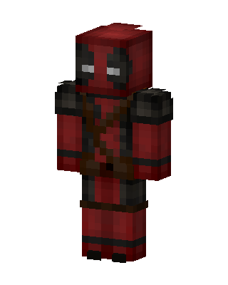 Red Masked Hero Boy skin, 3D preview