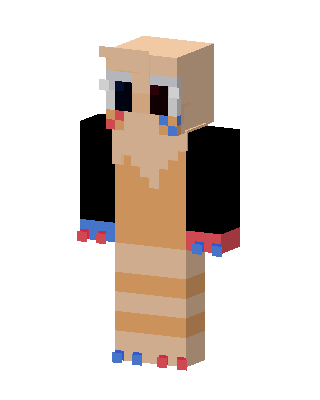 Tan Worm skin, 3D preview