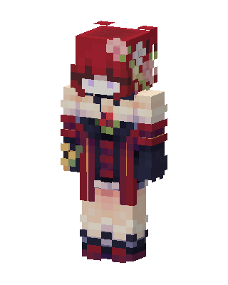 Rose Hood Girl Minecraft skin