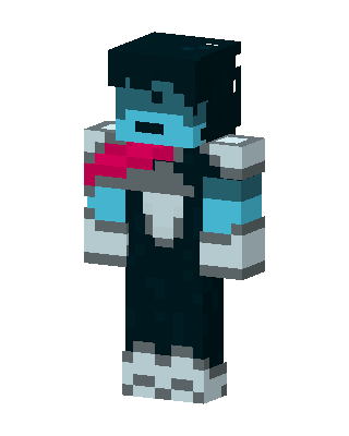Black Player Boy skin, 3D preview