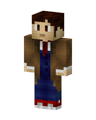 Tenth Doctor skin, 3D preview