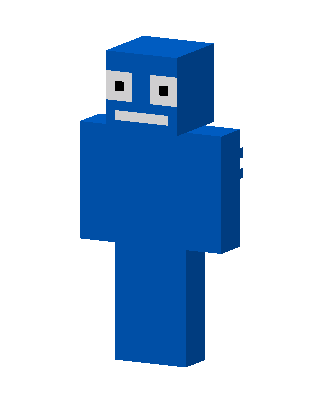 Blue Mob Boy skin, 3D preview