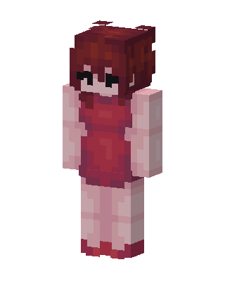 Red Dress Girl Minecraft skin