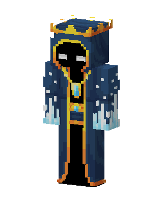 Blue Crowned Hero Boy skin, 3D preview