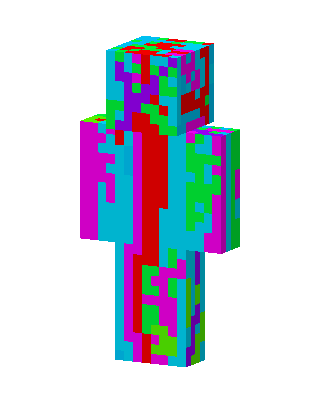 Glitch Static skin, 3D preview