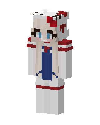 White Anime Girl Minecraft cute skin
