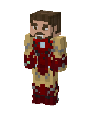 Iron Man skin, 3D preview