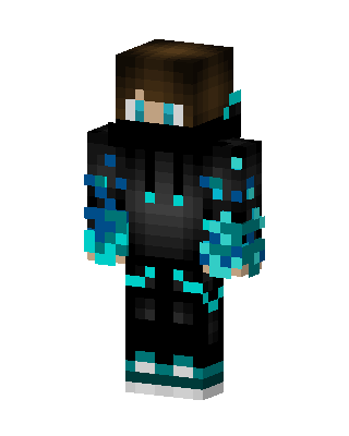 Aqua Hoodie Boy skin, 3D preview