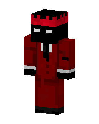 Crimson Enderman King skin, 3D preview