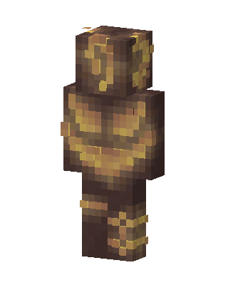 Brown Mob Boy skin, 3D preview