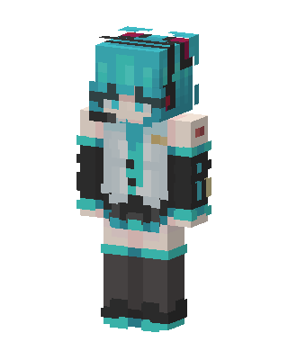 Hatsune Miku skin, 3D preview