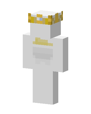 White Crowned Ghost Minecraft skin