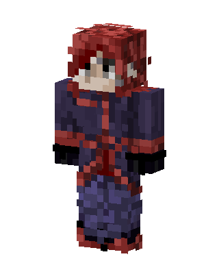 Crimson Hooded Wanderer Minecraft skin