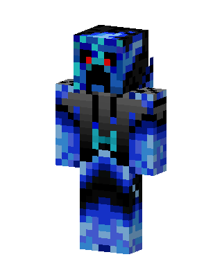 Blue Glowing Hero Boy Minecraft skin