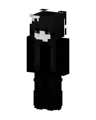 Shadow Cat Hoodie skin, 3D preview