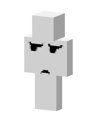 White Mob skin, 3D preview