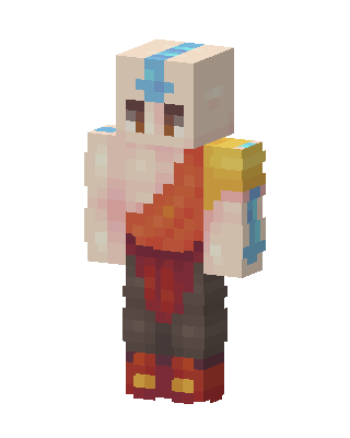 White Hero Boy skin, 3D preview