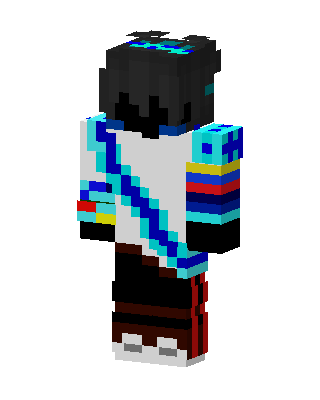 Cyan Sash Minecraft skin