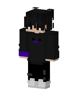 Shadow Hoodie Boy skin, 3D preview