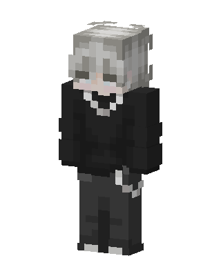 Ash Hoodie Boy skin, 3D preview