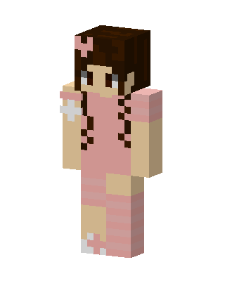 Pink Nurse Girl skin, 3D preview