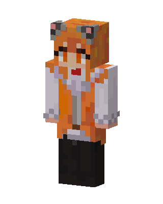 Fox Hoodie Girl Minecraft skin