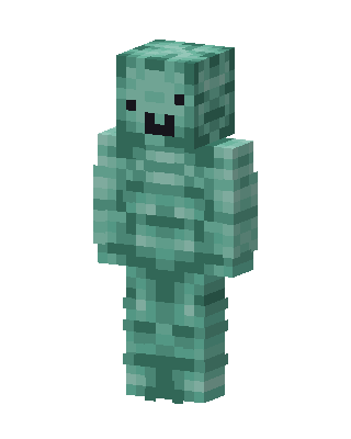 Teal Mob skin, 3D preview