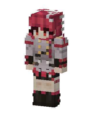Gray E-Girl Minecraft skin