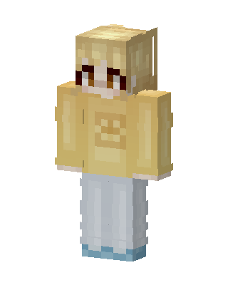 Smiley Hoodie Girl Minecraft skin