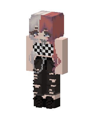 White Gamer Girl Minecraft skin