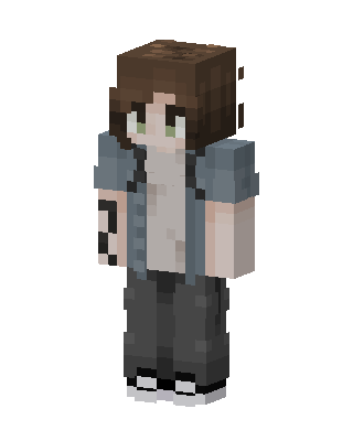 Gray Player Boy Minecraft skin