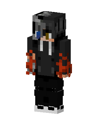 Black Gamer Boy Minecraft goth skin