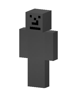 Gray Smiley skin, 3D preview
