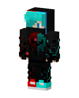 Dual Glitch Minecraft e-girl skin