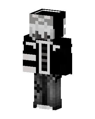 Monochrome Hoodie skin, 3D preview