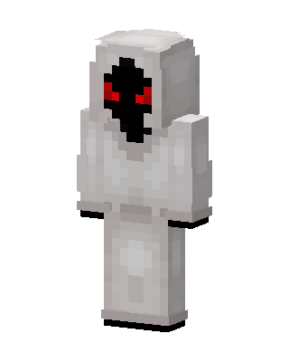 White Hooded Villain skin, 3D preview