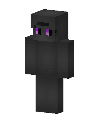 Enderman Knight skin, 3D preview