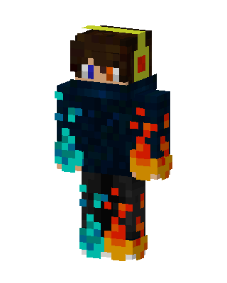 Fire And Ice Minecraft YouTuber skin
