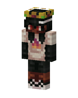 Flower Crown Girl skin, 3D preview