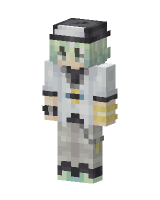 White Worker Boy skin, 3D preview