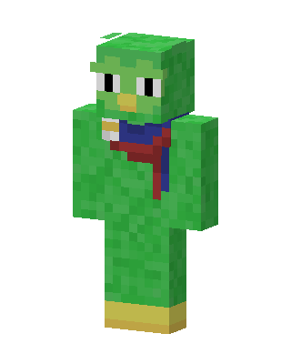 Duolingo Owl skin, 3D preview