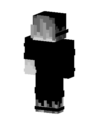 Monochrome Hoodie skin, 3D preview