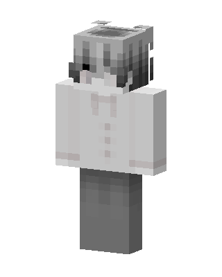 Monochrome Boy skin, 3D preview