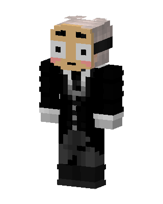 Blushing Butler skin, 3D preview