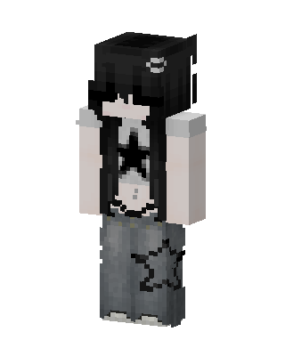 Emo Star Girl skin, 3D preview