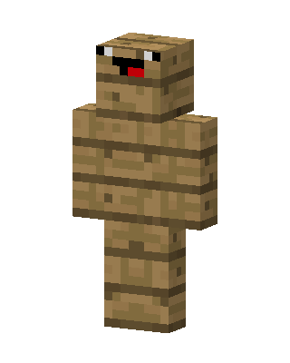 Derpy Wood Man skin, 3D preview